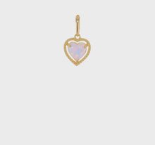 Load and play video in Gallery viewer, CHARLIE - Opal Heart Pendant Necklace
