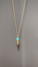 Load and play video in Gallery viewer, GIANA - Ice Cream Cone Charm Necklace Green
