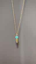 Load and play video in Gallery viewer, GIANA - The Green Ice Cream Cone Charm Necklace

