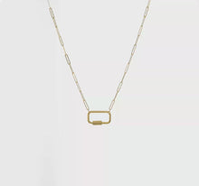 Load and play video in Gallery viewer, LEXI - PaperClip Charm Holder Necklace

