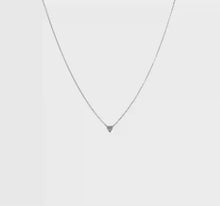 Load and play video in Gallery viewer, JOSEPHINE - Diamond Solitaire Heart Necklace
