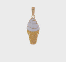 Load and play video in Gallery viewer, ANNABELLA - The Vanilla Enameled Ice Cream Charm Necklace
