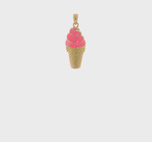 Load and play video in Gallery viewer, ISABELLA - The Strawberry Enameled Ice Cream Charm Necklace
