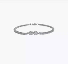Load and play video in Gallery viewer, ROSA - Double Pear Diamond Tennis Bracelet
