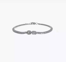 Load and play video in Gallery viewer, SABRINA - Oval and Emerald Diamond Tennis Bracelet
