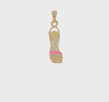 Load and play video in Gallery viewer, ROSANA - High Heel Charm Necklace Enameled
