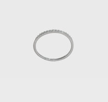 Load and play video in Gallery viewer, AVENA - Half Eternity Diamond Stackable Ring
