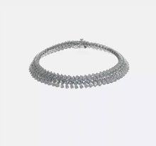 Load and play video in Gallery viewer, MARIELLA - Triple Row Diamond Tennis Bracelet

