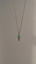 Load and play video in Gallery viewer, GIANA - Ice Cream Cone Charm Necklace Green
