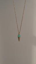 Load and play video in Gallery viewer, GIANA - The Green Ice Cream Cone Charm Necklace
