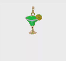Load and play video in Gallery viewer, MARGHERITA - The Enameled Margarita Charm Necklace
