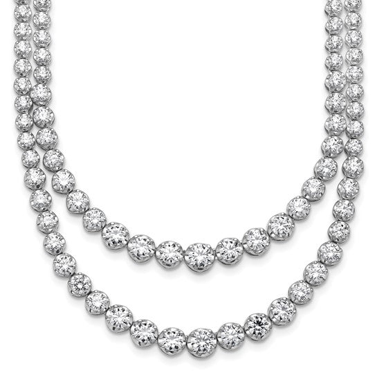 JOLANA - Double Diamond Tennis Necklace