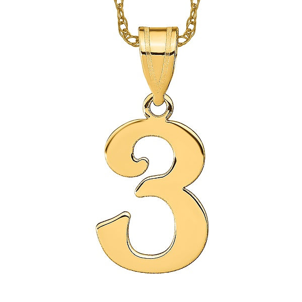 LB LUXURY - The Milestone Number Charm Necklace