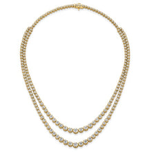 Load image into Gallery viewer, JOLANA - Double Diamond Tennis Necklace
