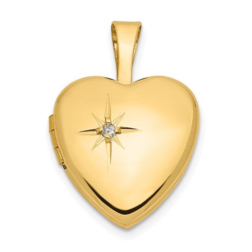 ADELITA - The Diamond Heart Locket