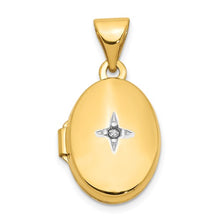 Load image into Gallery viewer, ADEN - The Mini Diamond Oval Locket
