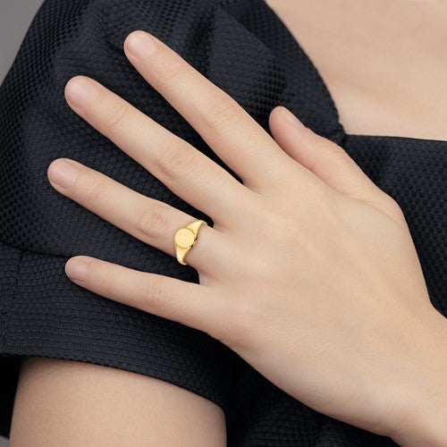 ALLIE- The Gold Personalized Baby Signet Ring