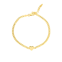 Load image into Gallery viewer, AMORA - The Heart Curb Bracelet

