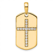 Load image into Gallery viewer, TOMMY - The Diamond Cross Dog Tag Pendant
