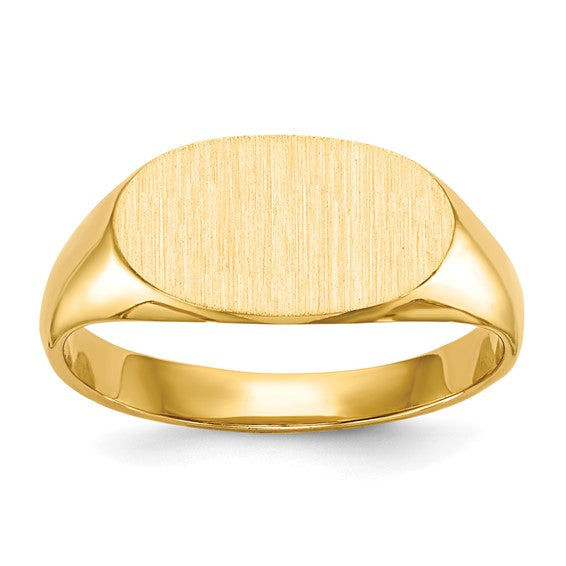 ASHER - The Gold Oval Personalized Signet Ring