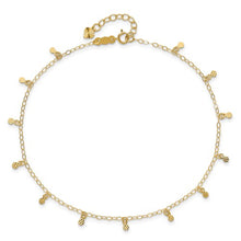 Load image into Gallery viewer, AURELIA - The Diamond-cut Disc Anklet
