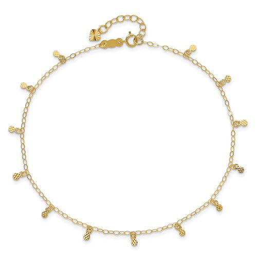 AURELIA - The Diamond-cut Disc Anklet