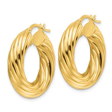 Load image into Gallery viewer, AURORA - The Bold Twisted Hoop Earrings
