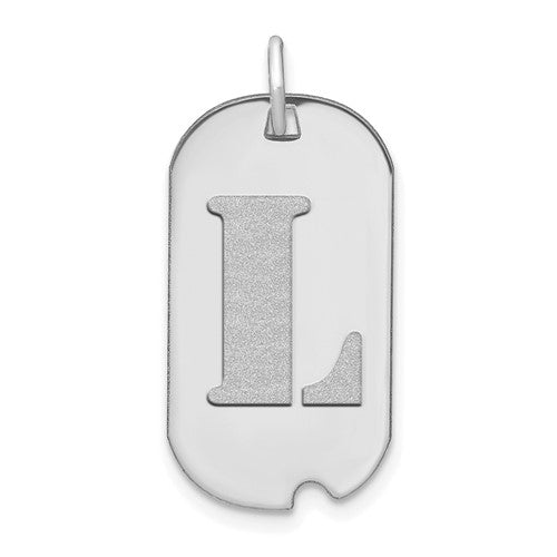 BENNY - The Polished Letter Initial Dog Tag Pendant