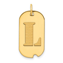 Load image into Gallery viewer, BENNY - The Polished Letter Initial Dog Tag Pendant
