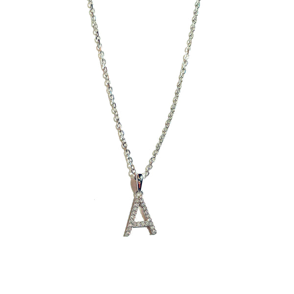 BELLA - The Diamond Initial Pendant with Chain