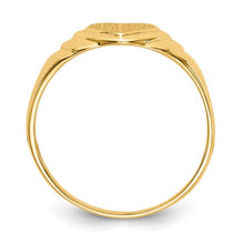 Load image into Gallery viewer, DAHLIA - The Ribbed Heart Signet Ring
