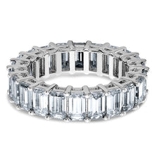 Load image into Gallery viewer, ESTELLA - The Grand Emerald-cut Moissanite Eternity Band
