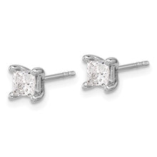 Load image into Gallery viewer, HAYDEN - Diamond Stud Earrings Princess cut
