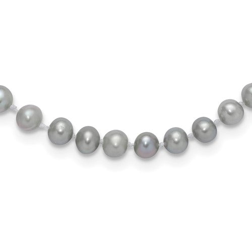 LUISA- The Gray Freshwater Pearl Necklace