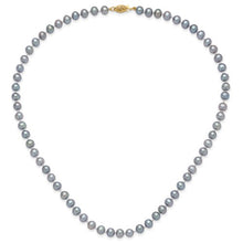 Load image into Gallery viewer, LUISA- The Gray Freshwater Pearl Necklace
