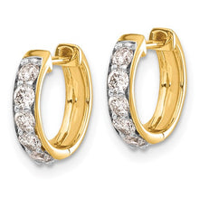 Load image into Gallery viewer, MEDORA - Grand Pavé Hoop Huggie Earrings
