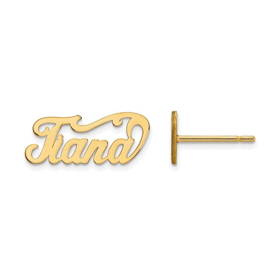 NANCY - The Nameplate Stud Earrings