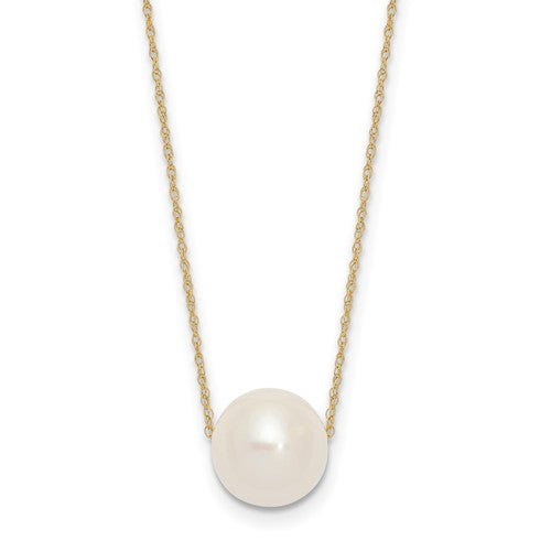 PERRI - The Round White Pearl Necklace