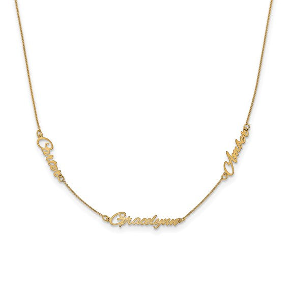 PIA - Personalized Three Name Necklace