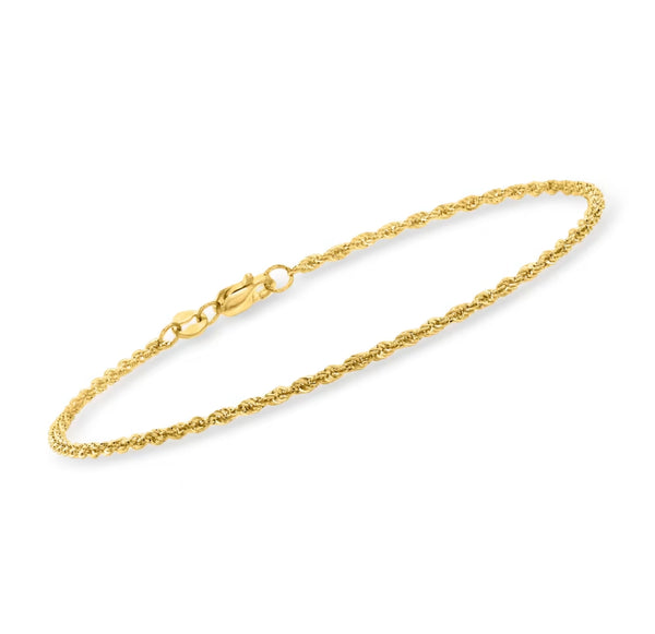 ROSELANI - The Diamond-cut Rope Chain Anklet