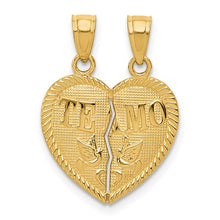 Load image into Gallery viewer, TALI - The TE AMO Heart Pendant Charm Necklace
