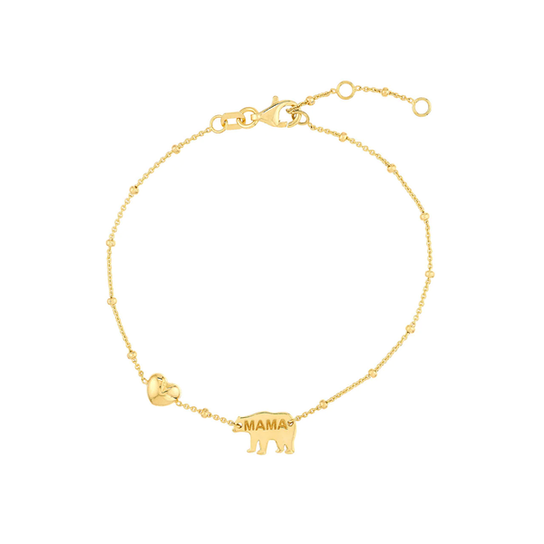TANA - Mama Bear and Heart Bracelet