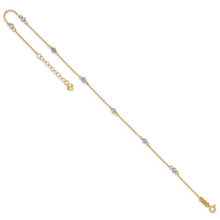 Load image into Gallery viewer, TERESA - The Two-tone Diamond-cut Beads Anklet
