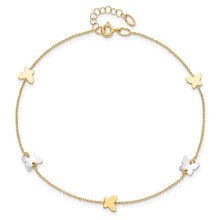 Load image into Gallery viewer, VALEIA - The Two-tone Butterfly Anklet
