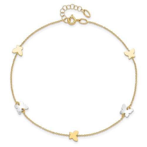 VALEIA - The Two-tone Butterfly Anklet