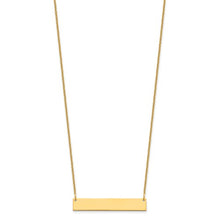 Load image into Gallery viewer, BECCA - The Engraved Personalized Bar Necklace 14K
