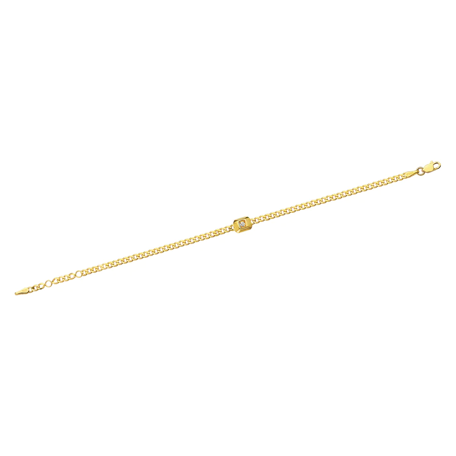 DAISY - The Cuban Diamond Chain Bracelet