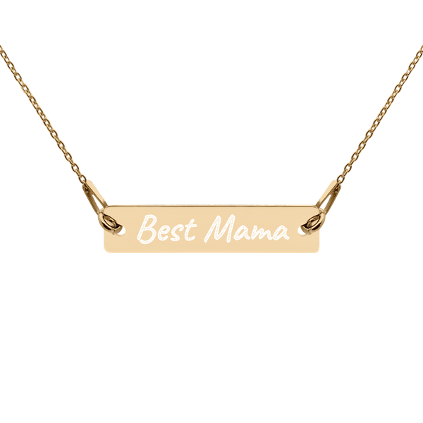 ALICIA - The Engraved Best Mama Personalized Bar Necklace