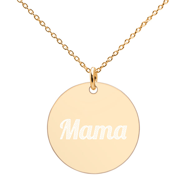 CARINA - The Engraved Personalized Mama Pendant Necklace