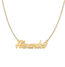 Load image into Gallery viewer, CARRIE - The Script Name Plate Necklace
